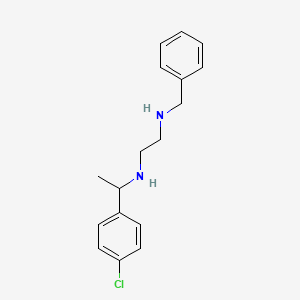 molecular formula C17H21ClN2 B14516937 N~1~-Benzyl-N~2~-[1-(4-chlorophenyl)ethyl]ethane-1,2-diamine CAS No. 62731-04-8