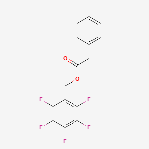 molecular formula C15H9F5O2 B14516951 Phenylacetic acid pentafluorobenzyl ester CAS No. 62434-94-0
