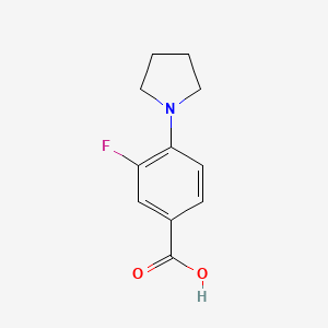 3-Fluoro-4-pyrrolidinobenzoic acid