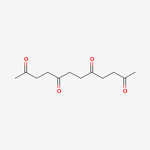 molecular formula C12H18O4 B14517006 Dodecane-2,5,8,11-tetrone CAS No. 62619-78-7