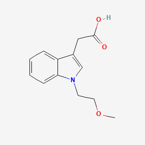 molecular formula C13H15NO3 B1451704 [1-(2-methoxyethyl)-1H-indol-3-yl]acetic acid CAS No. 1021141-86-5