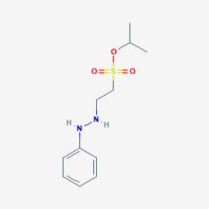 molecular formula C11H18N2O3S B14517040 Propan-2-yl 2-(2-phenylhydrazinyl)ethane-1-sulfonate CAS No. 62692-70-0