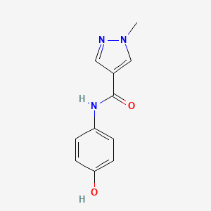 molecular formula C11H11N3O2 B1451705 N-(4-hydroxyphenyl)-1-methyl-1H-pyrazole-4-carboxamide CAS No. 1152949-71-7