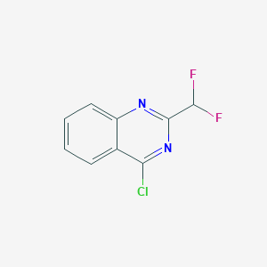 molecular formula C9H5ClF2N2 B1451707 4-Chloro-2-(difluoromethyl)quinazoline CAS No. 1039312-08-7