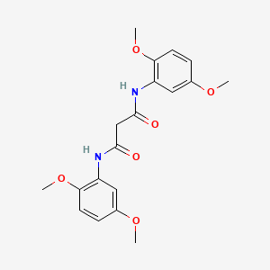 molecular formula C19H22N2O6 B14517076 Propanediamide, N,N'-bis(2,5-dimethoxyphenyl)- CAS No. 63070-57-5