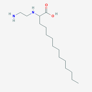 molecular formula C16H34N2O2 B14517084 2-[(2-Aminoethyl)amino]tetradecanoic acid CAS No. 62796-63-8