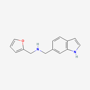 molecular formula C14H14N2O B1451709 (2-Furylmethyl)(1H-indol-6-ylmethyl)amine CAS No. 1030430-14-8
