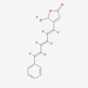 molecular formula C16H14O3 B145171 5-Hydroxy-4-(6-phenyl-1,3,5-hexatrienyl)-2(5H)-furanone CAS No. 135160-33-7