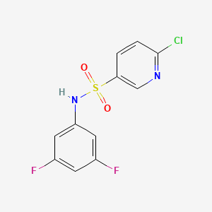 molecular formula C11H7ClF2N2O2S B1451712 6-chloro-N-(3,5-difluorophenyl)pyridine-3-sulfonamide CAS No. 1041507-44-1