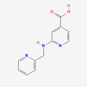 molecular formula C12H11N3O2 B1451714 2-[(2-Pyridinylmethyl)amino]isonicotinic acid CAS No. 1019322-73-6