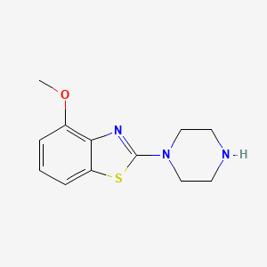 molecular formula C12H15N3OS B1451715 4-Methoxy-2-piperazin-1-yl-1,3-benzothiazole CAS No. 890927-66-9