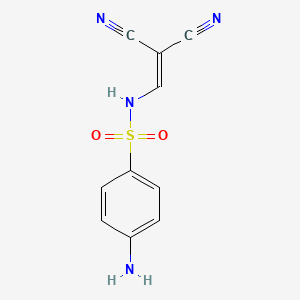 molecular formula C10H8N4O2S B14517157 Benzenesulfonamide, 4-amino-N-(2,2-dicyanoethenyl)- CAS No. 62608-63-3