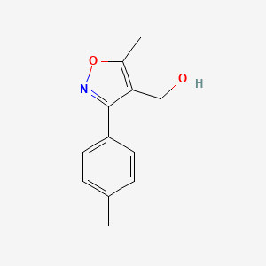 molecular formula C12H13NO2 B1451717 (5-Methyl-3-p-tolyl-isoxazol-4-yl)-methanol CAS No. 1018297-60-3