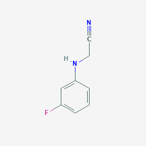 molecular formula C8H7FN2 B1451719 2-[(3-Fluorophenyl)amino]acetonitrile CAS No. 64204-53-1