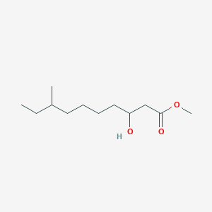 molecular formula C12H24O3 B14517197 Methyl 3-hydroxy-8-methyldecanoate CAS No. 62675-84-7