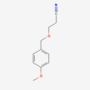 3-[(4-Methoxyphenyl)methoxy]propanenitrile