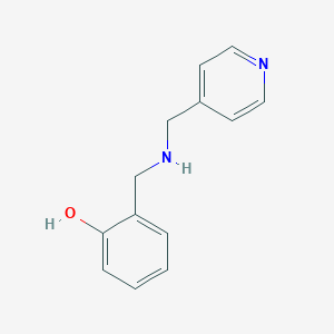 molecular formula C13H14N2O B1451723 2-(((Pyridin-4-ylmethyl)amino)methyl)phenol CAS No. 1042528-98-2