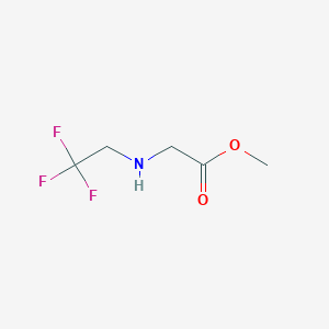 molecular formula C5H8F3NO2 B1451726 Methyl 2-[(2,2,2-trifluoroethyl)amino]acetate CAS No. 1021235-22-2