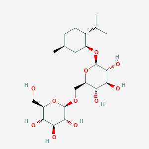 (2R,3S,4S,5R,6R)-2-(Hydroxymethyl)-6-[[(2R,3S,4S,5R,6R)-3,4,5-trihydroxy-6-[(1S,2R,5S)-5-methyl-2-propan-2-ylcyclohexyl]oxyoxan-2-yl]methoxy]oxane-3,4,5-triol