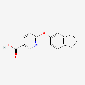 6-(2,3-dihydro-1H-inden-5-yloxy)nicotinic acid