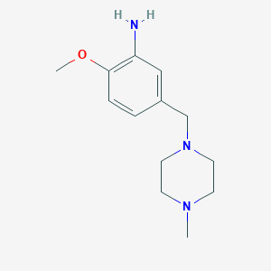 2-Methoxy-5-[(4-methylpiperazin-1-yl)methyl]aniline