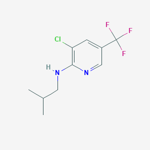 molecular formula C10H12ClF3N2 B1451736 3-Chloro-N-isobutyl-5-(trifluoromethyl)-2-pyridinamine CAS No. 1036583-63-7
