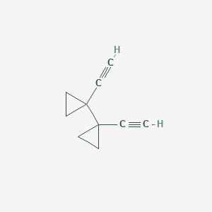molecular formula C10H10 B145174 1-Ethynyl-1-(1-ethynylcyclopropyl)cyclopropane CAS No. 133191-23-8