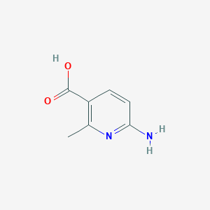 molecular formula C7H8N2O2 B1451740 6-氨基-2-甲基烟酸 CAS No. 680208-82-6