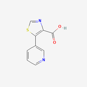 molecular formula C9H6N2O2S B1451741 5-Pyridin-3-yl-1,3-thiazole-4-carboxylic acid CAS No. 1047676-42-5