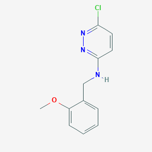 molecular formula C12H12ClN3O B1451747 6-chloro-N-(2-methoxybenzyl)pyridazin-3-amine CAS No. 1036518-29-2
