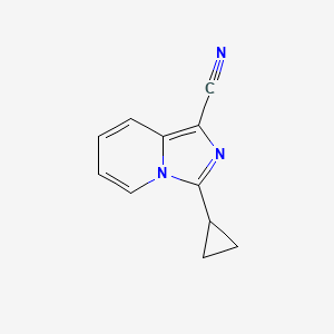 3-Cyclopropylimidazo[1,5-a]pyridine-1-carbonitrile