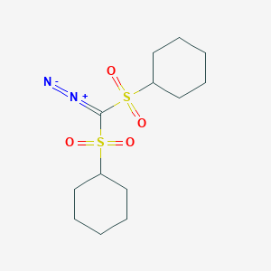 molecular formula C13H22N2O4S2 B145175 Bis(cyclohexylsulfonyl)diazomethane CAS No. 138529-81-4
