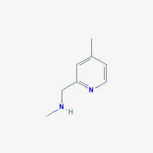 molecular formula C8H12N2 B1451752 N-Methyl-1-(4-methylpyridin-2-YL)methanamine CAS No. 1060804-82-1