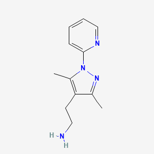 2-(3,5-dimethyl-1-(pyridin-2-yl)-1H-pyrazol-4-yl)ethan-1-amine