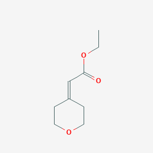 molecular formula C9H14O3 B145176 Ethyl 2-(oxan-4-ylidene)acetate CAS No. 130312-00-4