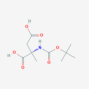 molecular formula C10H17NO6 B1451775 Boc-alpha-methyl-L-aspartic acid CAS No. 1217679-66-7