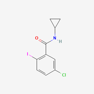 molecular formula C10H9ClINO B1451784 5-chloro-N-cyclopropyl-2-iodobenzamide CAS No. 1690851-05-8