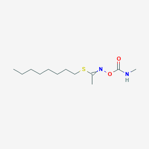 molecular formula C12H24N2O2S B14517870 Octyl N-[(methylcarbamoyl)oxy]ethanimidothioate CAS No. 62790-55-0