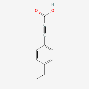 molecular formula C11H10O2 B1451791 3-(4-Ethylphenyl)prop-2-ynoic acid CAS No. 1181615-23-5