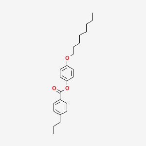 molecular formula C24H32O3 B14517949 4-(Octyloxy)phenyl 4-propylbenzoate CAS No. 62716-71-6