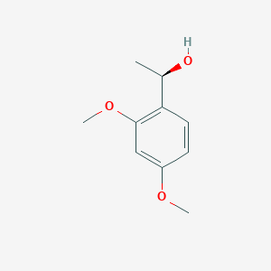 molecular formula C10H14O3 B1451800 (1R)-1-(2,4-dimethoxyphenyl)ethan-1-ol CAS No. 211134-20-2