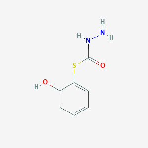 molecular formula C7H8N2O2S B14518014 S-(2-Hydroxyphenyl) hydrazinecarbothioate CAS No. 62590-03-8