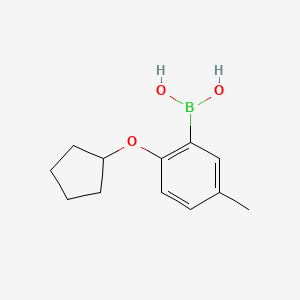 [2-(Cyclopentyloxy)-5-methylphenyl]boronic acid