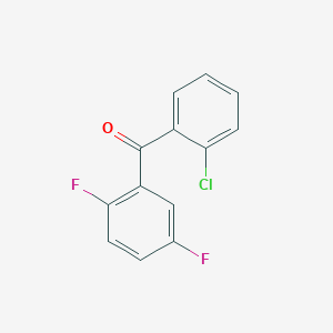 molecular formula C13H7ClF2O B1451809 (2-Chlorophenyl)(2,5-difluorophenyl)methanone CAS No. 1152708-07-0