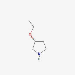 molecular formula C6H13NO B1451817 (R)-3-Ethoxypyrrolidine CAS No. 651341-51-4
