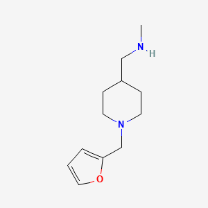 molecular formula C12H20N2O B1451828 N-methyl-[1-(2-furylmethyl)piperid-4-yl]methylamine CAS No. 934570-57-7