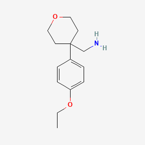 molecular formula C14H21NO2 B1451831 [4-(4-Ethoxyphenyl)oxan-4-yl]methanamine CAS No. 1152563-72-8