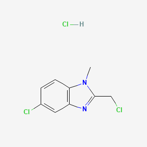 5-chloro-2-(chloromethyl)-1-methyl-1H-1,3-benzodiazole hydrochloride
