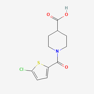 1-(5-Chlorothiophene-2-carbonyl)piperidine-4-carboxylic acid