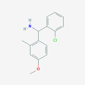 (2-Chlorophenyl)(4-methoxy-2-methylphenyl)methanamine